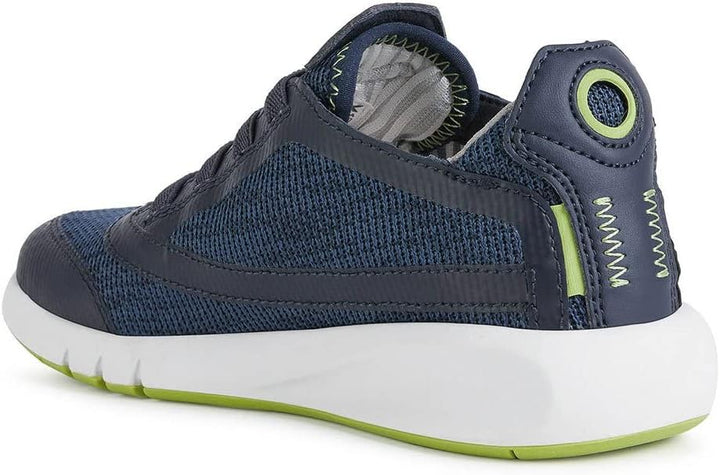 Geox Jungen J Aeranter Boy A Chukka Boot, Navy Lime Green