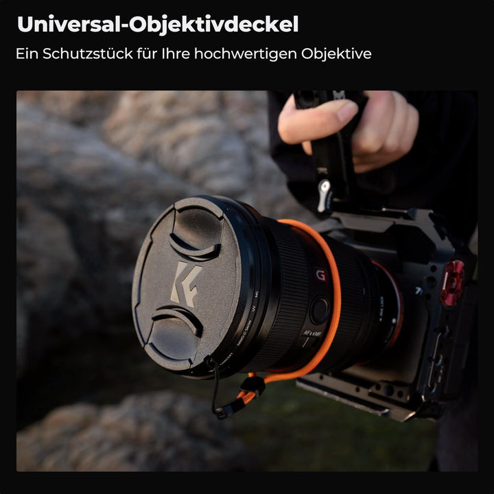 K&F Concept Nano D-Serie UV Filter 58mm mit Objektivdeckel, Reinigungstuch,HD,Schutzfilter mit 24 Sc