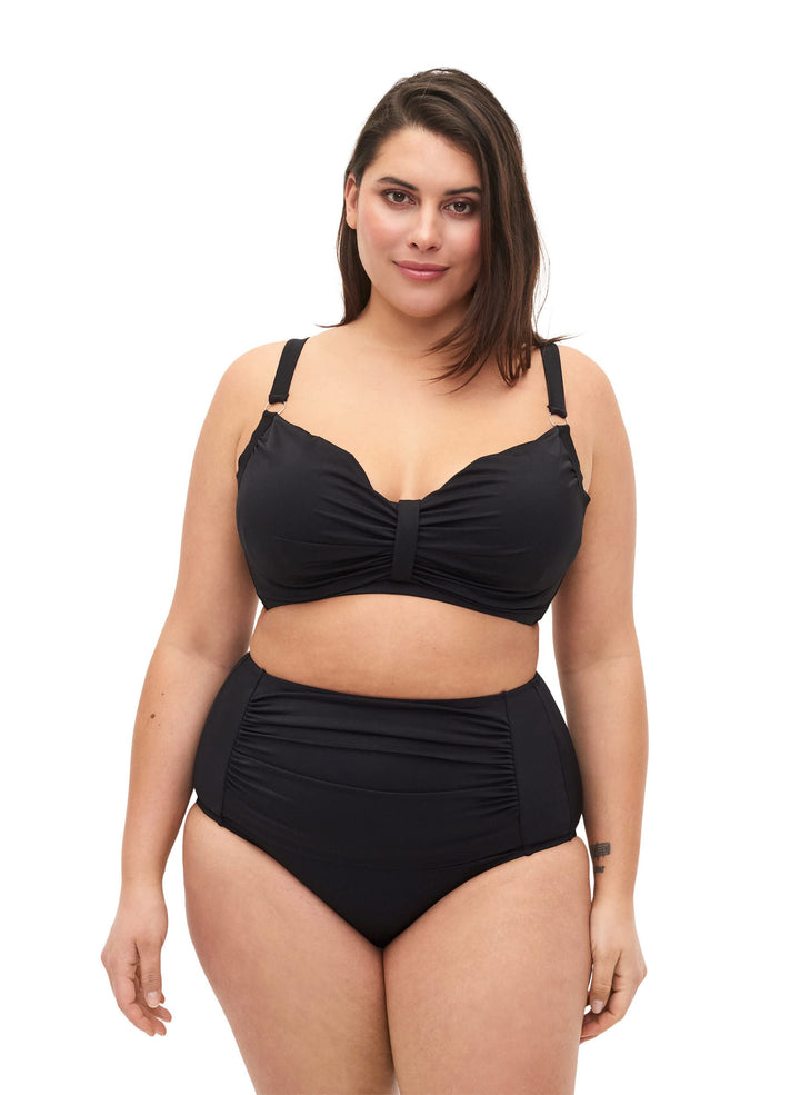 Zizzi Swim by Damen Grosse Grössen Bikini Slip Gr 42 Grosse Grössen Schwarz, 42 Grosse Grössen Schwa