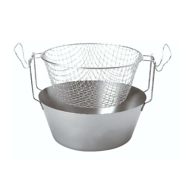 Artame ART23220 Thermoboden Fritteuse, Edelstahl, 20 cm