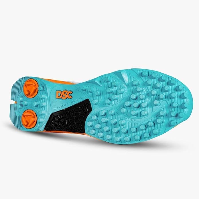 DSC Herren Jaffa 22 Cricketschuhe Cricket-Schuhe, Spikes 44 EU Orange, 44 EU Orange