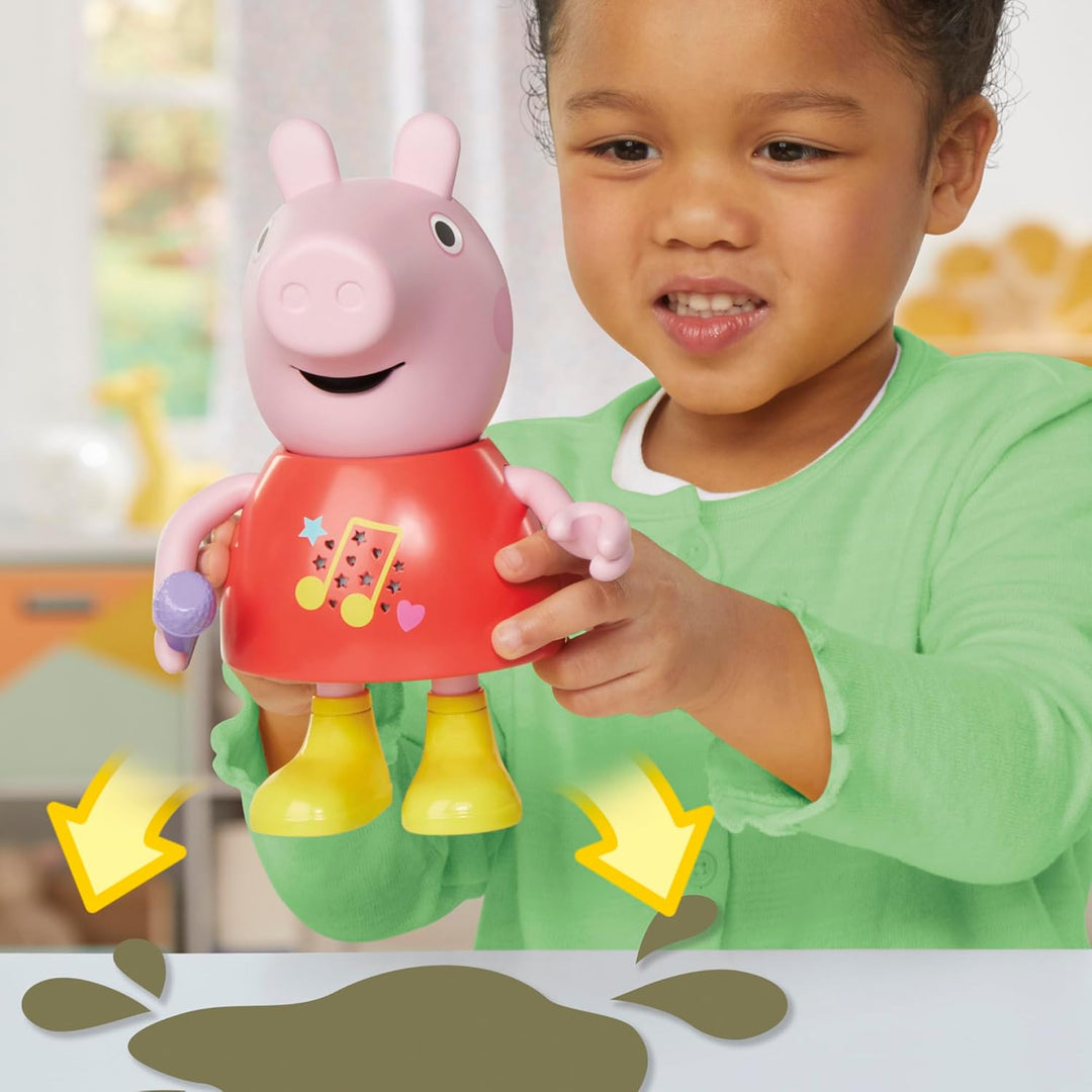 Peppa Pig Plauder- &amp; Singspass Peppa Puppe, Pink, 20 cm Talk and Sing, Talk and Sing