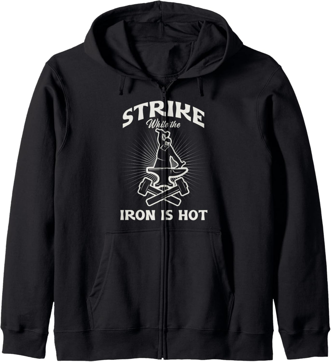 Stahl Amboss Eisen Schmieden Solange Es Heiss Ist Schmiede Kapuzenjacke