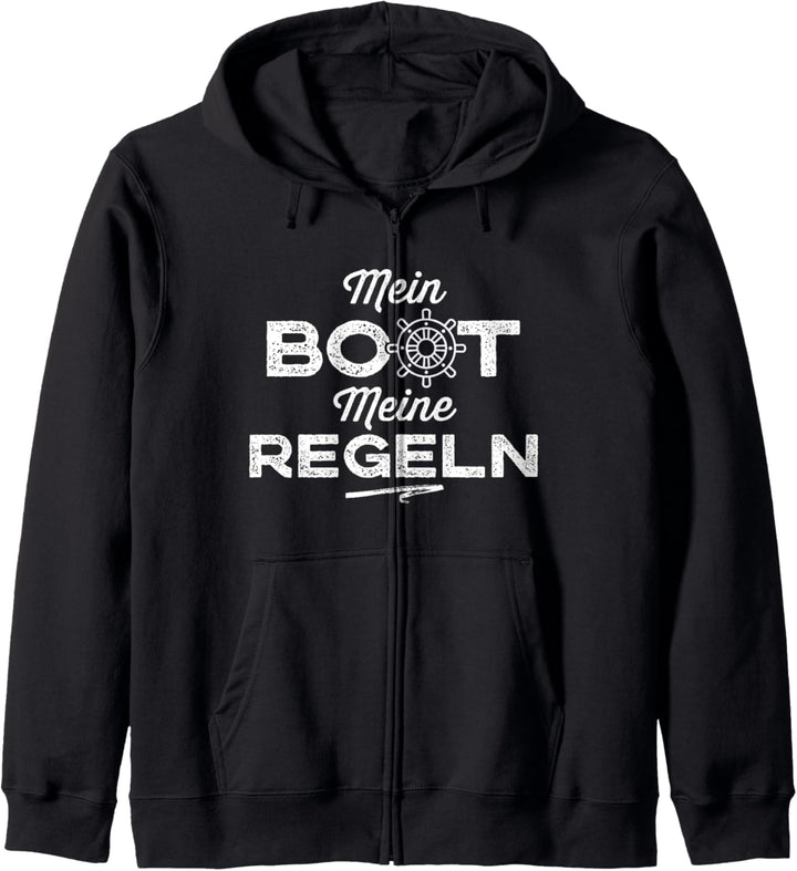 My Boot My Rules | Lustiges Geschenk für Bootsbesitzer Kapuzenjacke