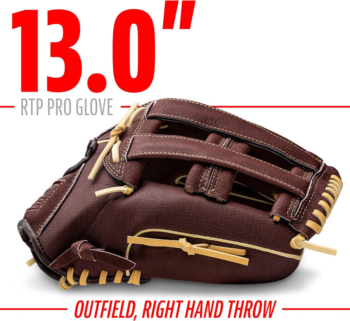 Franklin Sports RTP Pro Baseball-Handschuhe, für Infield, Outfield, Baseball-Handschuhe 33 cm – H-We