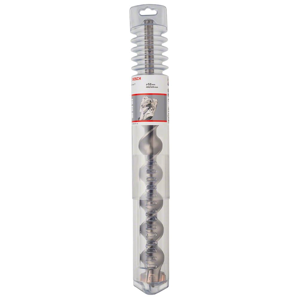 Bosch Professional Hammerbohrer SDS-max-7 (für Beton, Kalksandstein, Mauerwerk, Ø:52 mm, Zubehör für