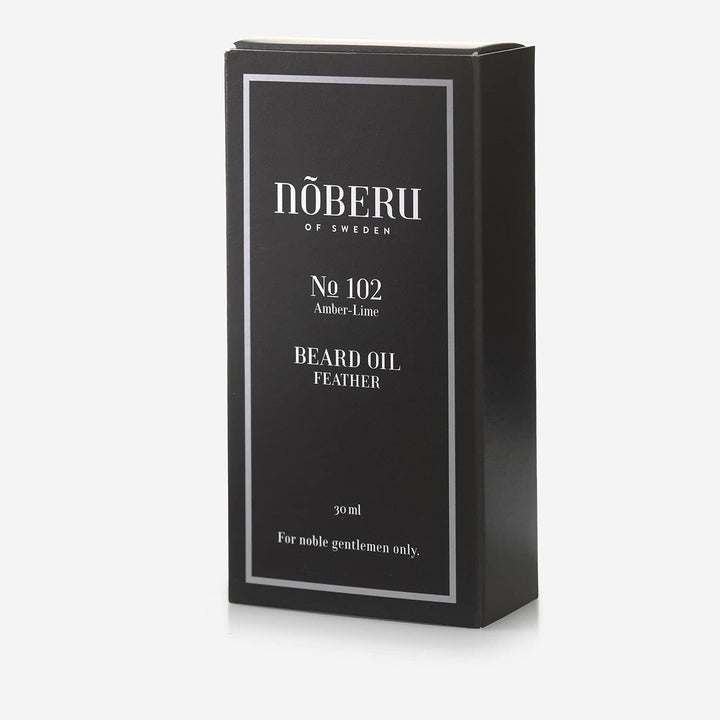 Noberu Of Sweden Leichtes Bartöl, Bernstein, Limette, 30 ml, Einzigartig, Standard