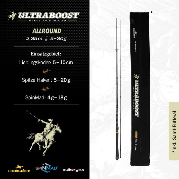 Lieblingsköder Bullseye Ultraboost Spinningrute Allround