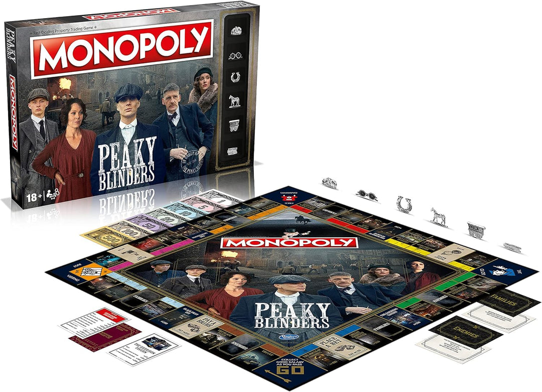 MONOPOLY Peaky Blinders Monopoly, Schwarz