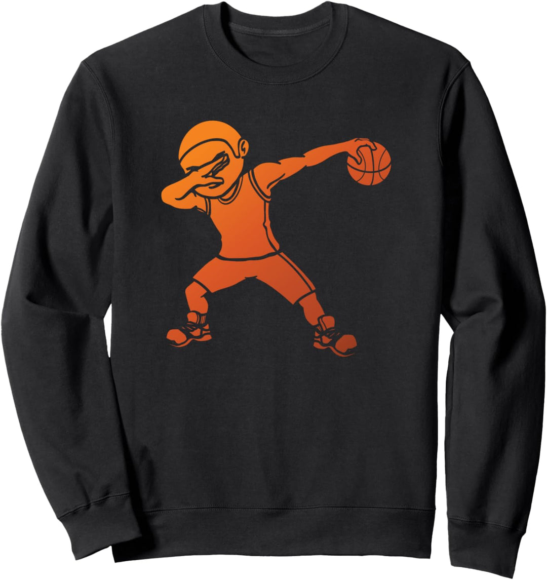 Dunking Basketball Spieler Korbleger Sport Grafik Sweatshirt