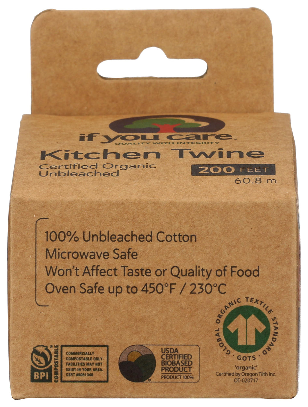 If You Care 100% Natural Cooking Twine, 200&