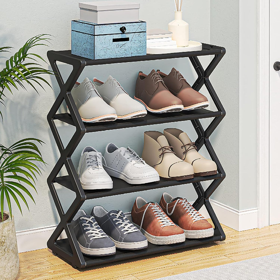 Faltbare Schuhregal -Sortierfunktion Schuhschrank für den Schrank Flur Eingangszimmer, Plastik, Plas