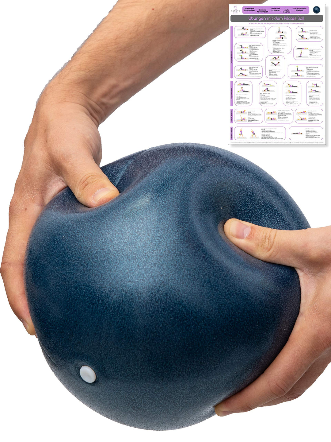 Pilates Ball rutschfest - Soft Pilatesball 23cm - Physio-Therapieball - Gymnastikball klein - BPA-fr