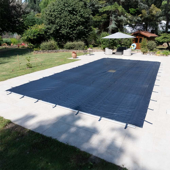 Terre Jardin Abdeckplane für Pool, rechteckig, 9 x 4 m Pour piscine 9 x 4, Blau 9 x 4