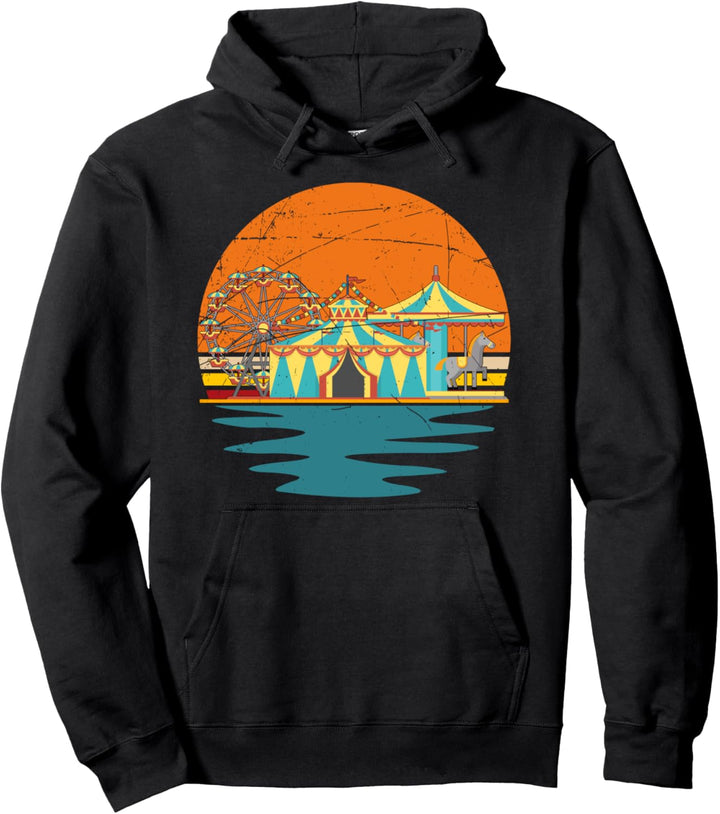 Retro Zirkus Pullover Hoodie