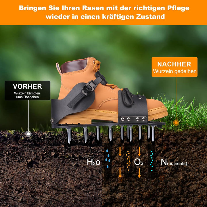 Nagelschuhe, Luftungsschuhe Mit Belüftungsstiften, Strapazierfähige Sandalen – Verstellbar Durch Hak