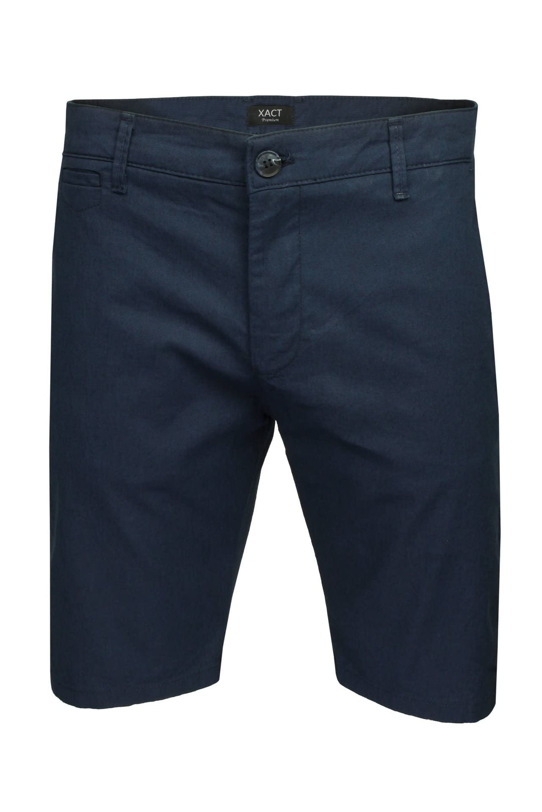 Xact Premium Herren -Leinenmischung Chino Short 32W Navy, 32W Navy