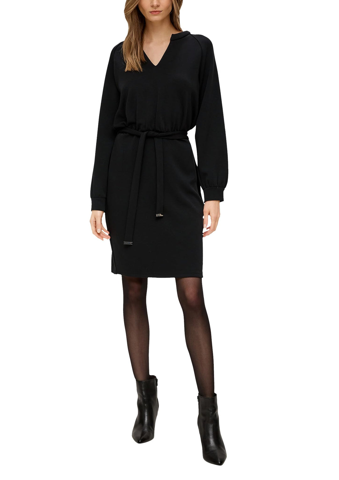 s.Oliver BLACK LABEL Damen Kleid mit Bindegürtel 38 9999, 38 9999