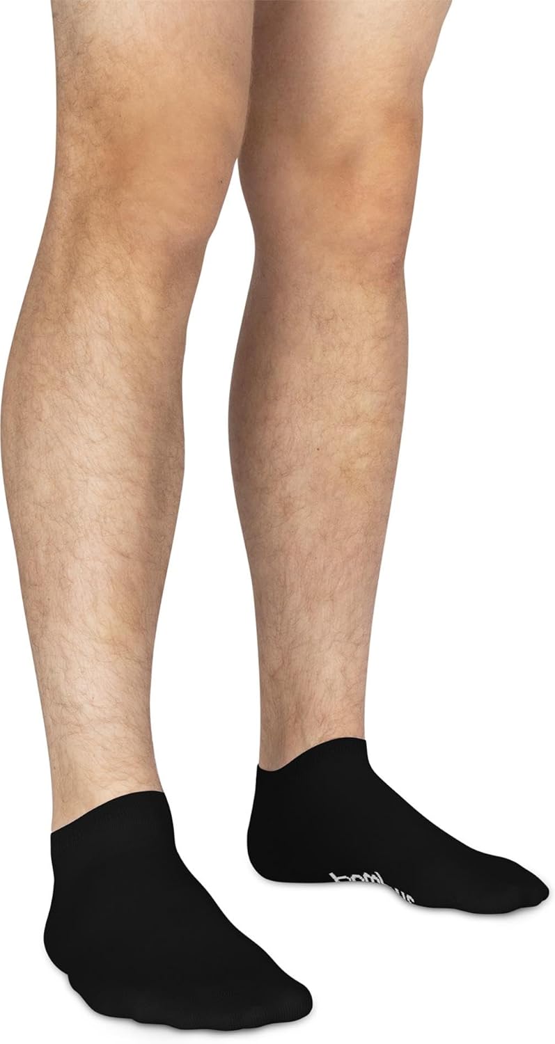 normani 15 Paar Bambus Sneaker Socken ATMUNGSAKTIV ohne Gummidruck 43-46 Schwarz, 43-46 Schwarz