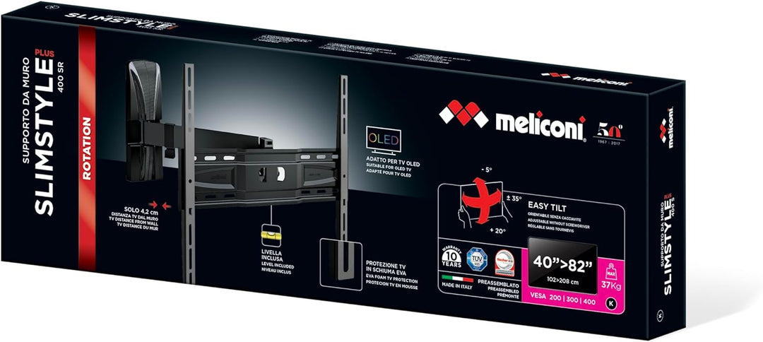 SP 400 SR Plus TV-Halterung, schwenkbar und doppelt drehbar, -35 °
