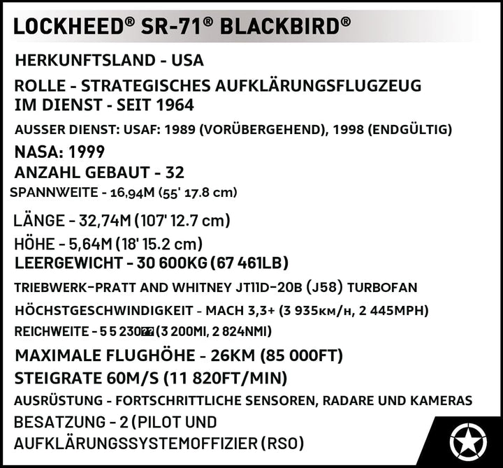 SR-71® Blackbird® Executive Edition COBI-5890