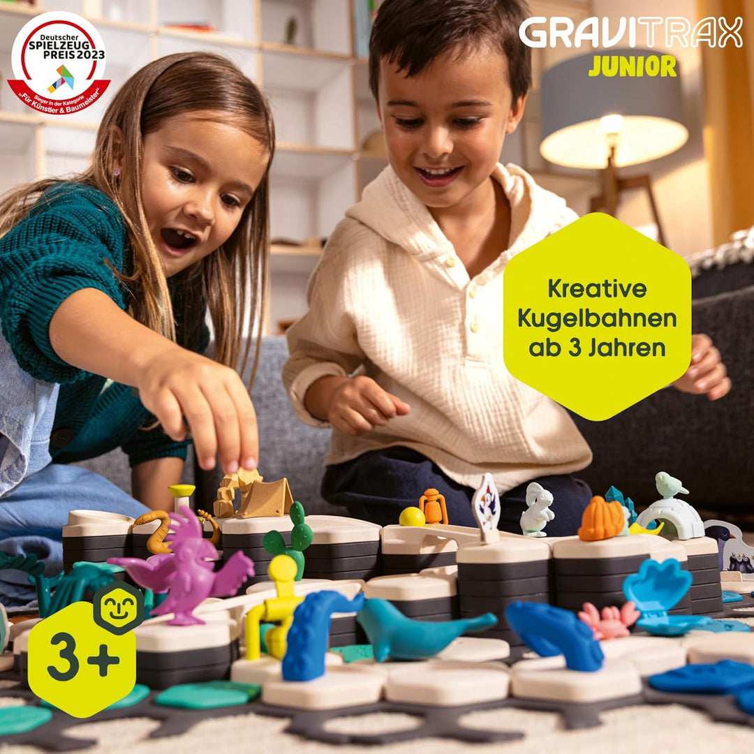 Ravensburger GraviTrax Junior Starter-Set S 27531 - Murmelbahn überwiegend aus nachwachsenden Rohsto