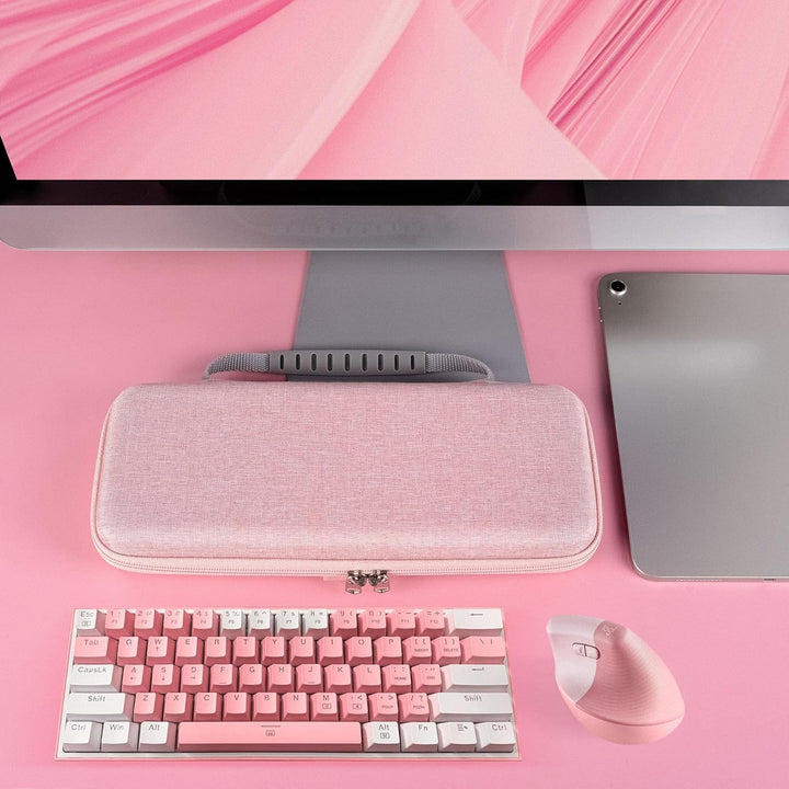 Geekria 60% kompakte Tastaturhülle, Hartschalen-Reisetasche für 61 Tasten, Computer-Tastatur, kompat
