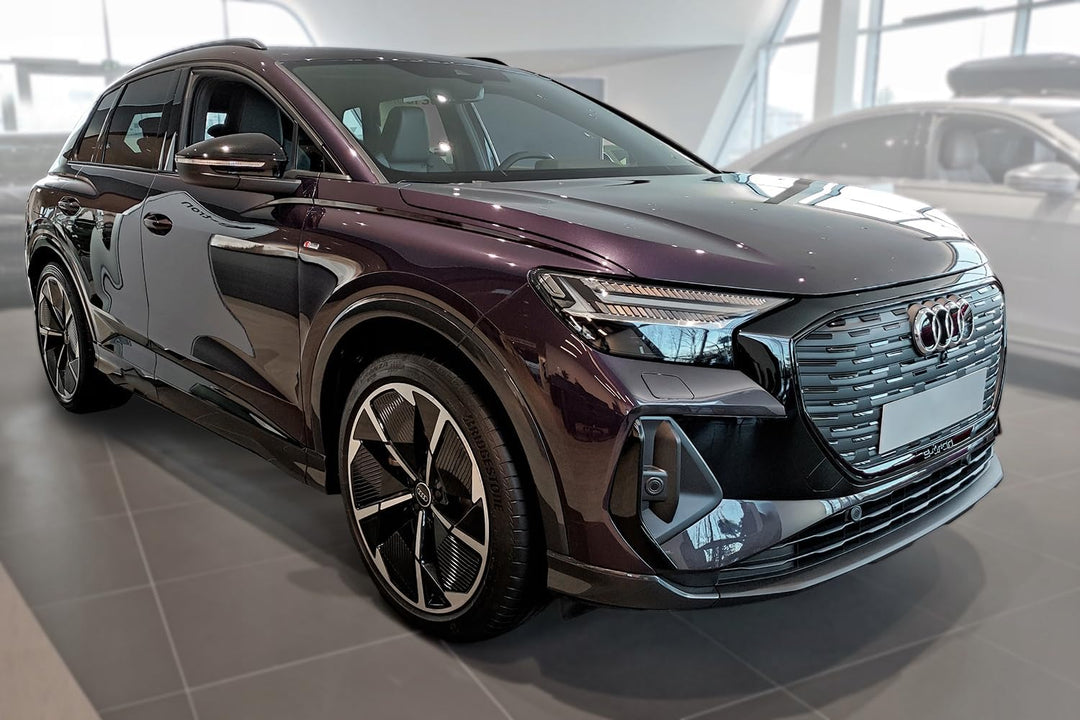 Avisa Matt-Schwarz Edelstahl Heckstossstangenschutz kompatibel mit Audi Q4 e-tron (F4B) &amp; Q4 e-tron