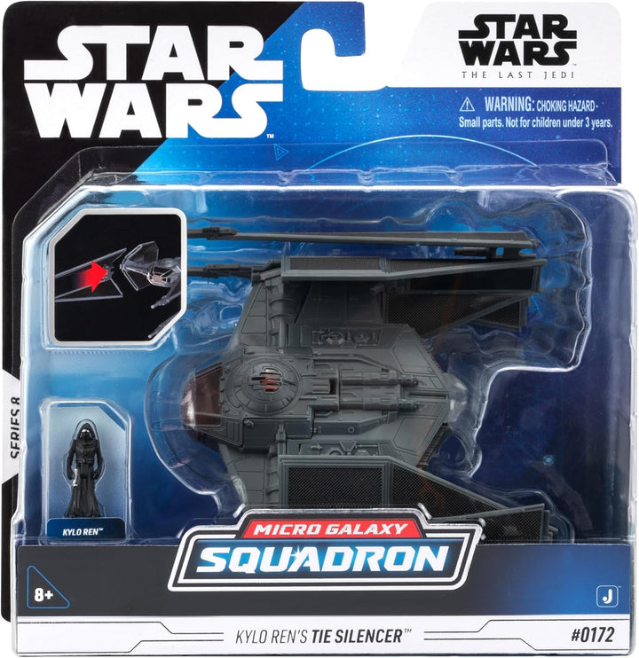Jazwares Star Wars Micro Galaxy Squadron TIE Schalldämpfer – 12,7 cm Fahrzeug mit 2,5 cm Mikro-Figur