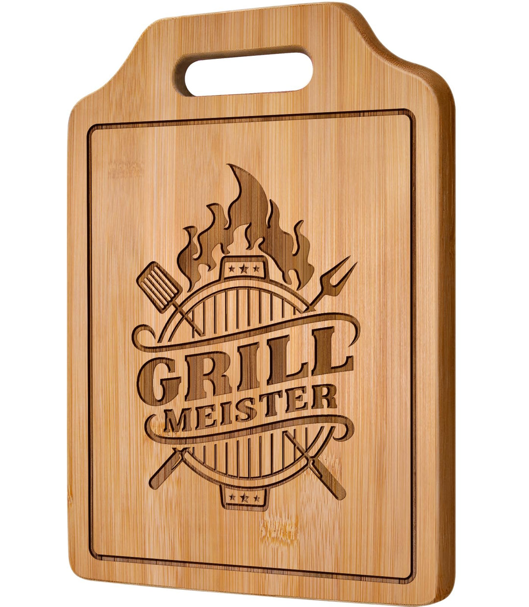 Grill Geschenke für Männer - Graviertes Bambus Schneidebrett, Geschenke für Männer Geburtstag Weihna