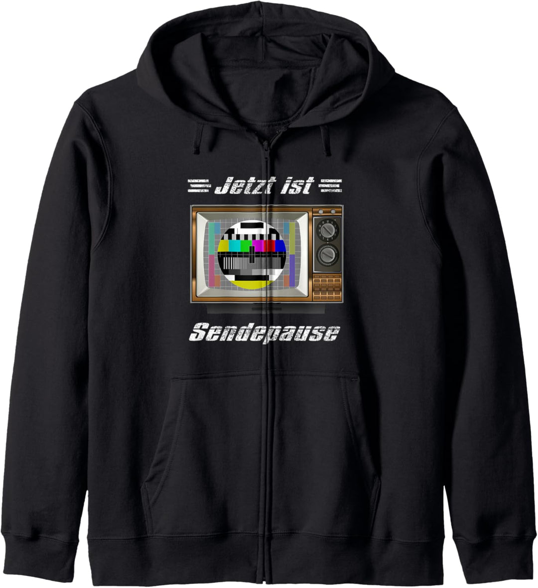 Testbild Jetzt ist Sendepause 90er Party Kapuzenjacke