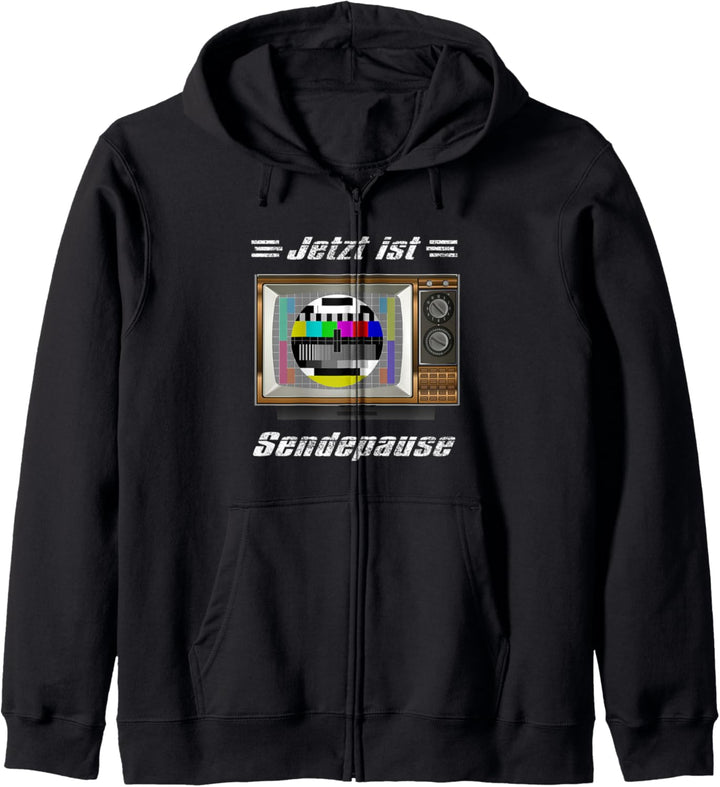 Testbild Jetzt ist Sendepause 90er Party Kapuzenjacke