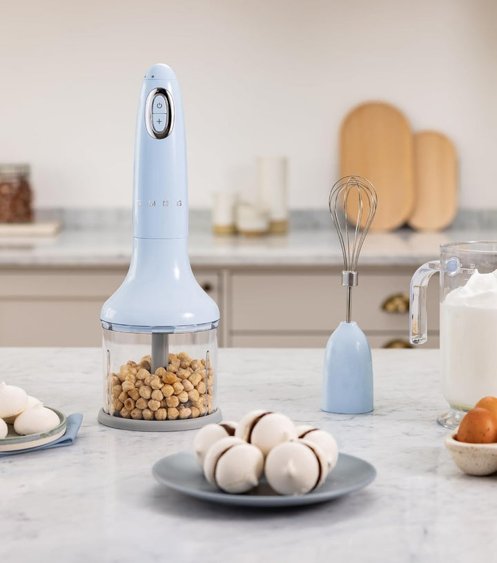 Smeg, Stabmixer HBF03RDEU, Turbo-Funktion und Flowblend-Schneidesystem, mit Rutschfestem Griff, Inte