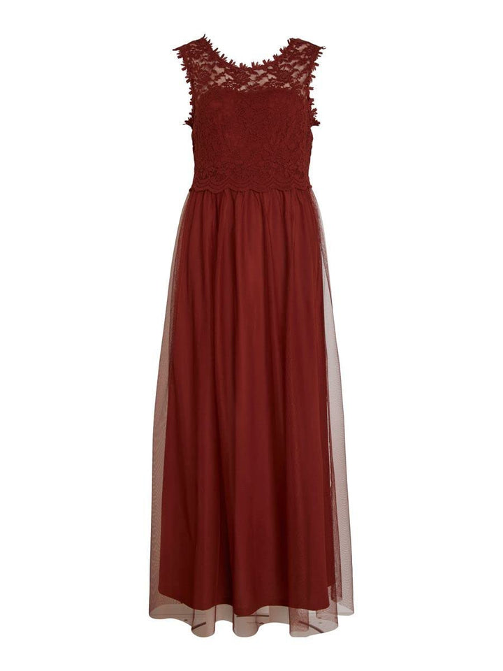 Vila Female Maxikleid VILYNNEA Spitzen 40 Fired Brick, 40 Fired Brick