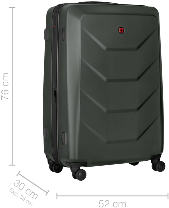 WENGER Prymo Large Hartschalenkoffer mit 4 Rollen, Trolley, Gross, 93 (107) l, Sicherheitsschloss, D