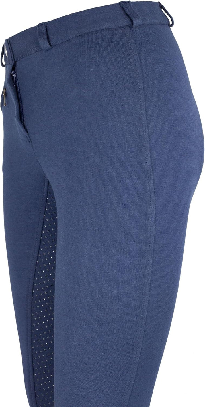 RL24 - Damen Reithose Silikon Vollbesatz Flex BASICLINE 52 Dunkelblau, 52 Dunkelblau