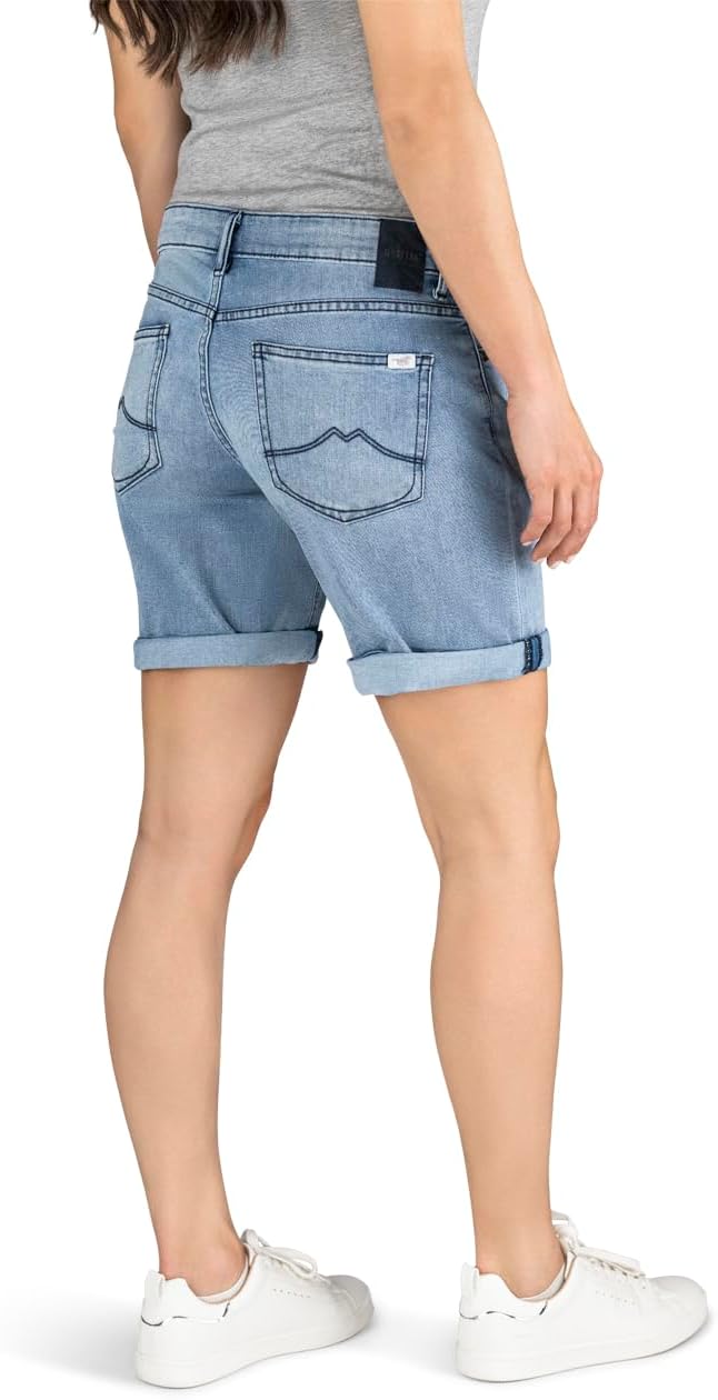MUSTANG Damen Shorts Bermuda Kurze Jeans Hose Regular Jeansshorts Hotpants Basic Denim Stretch Baumw