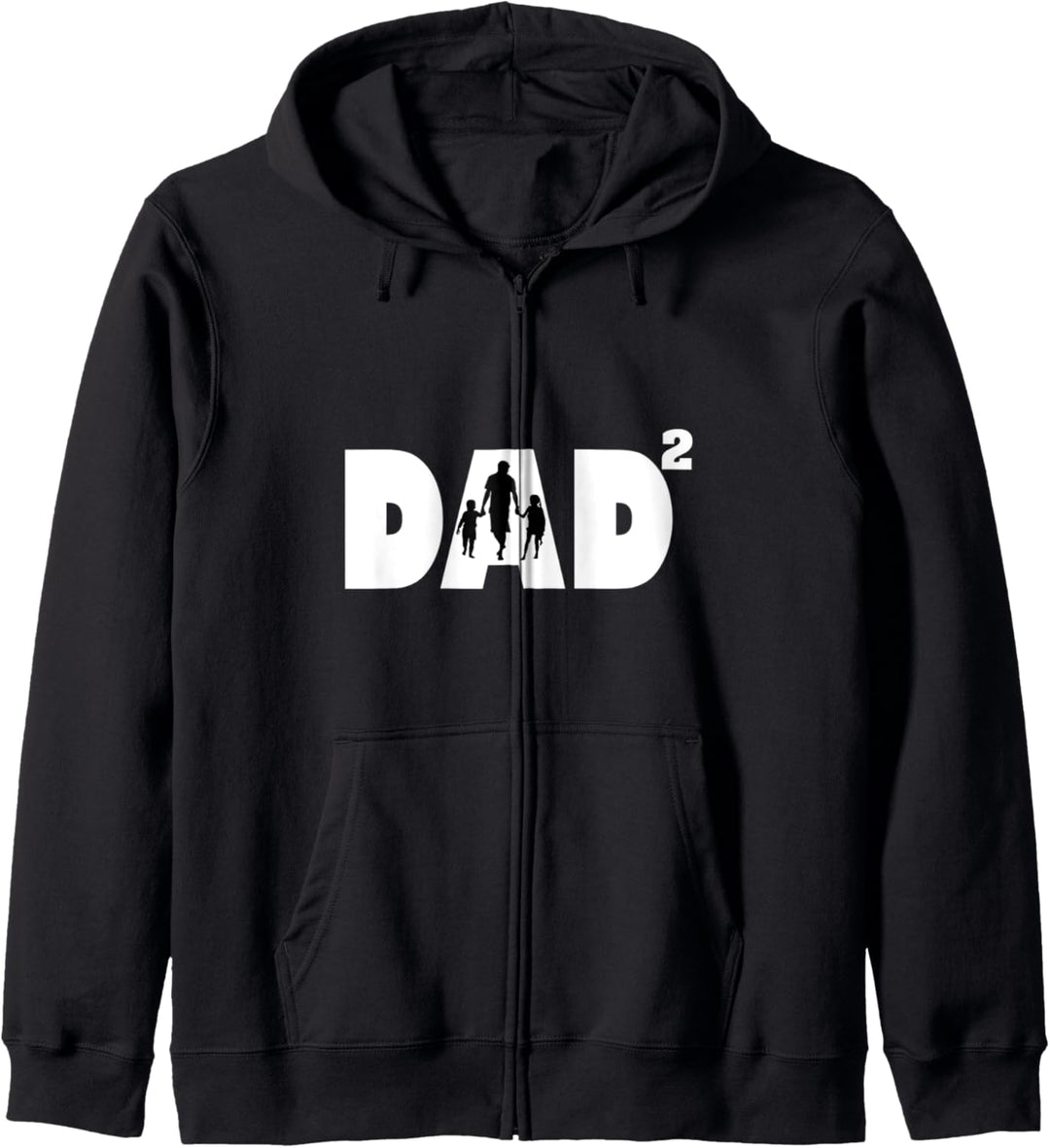 Dad hoch 2 Vater Vatertag Papa mit 2 Kindern Kapuzenjacke