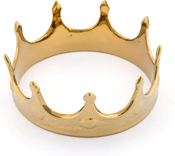 SELETTI Vorratsdose 18,5 cm Durchmesser Porzellan My Krone Zubehör, Gold