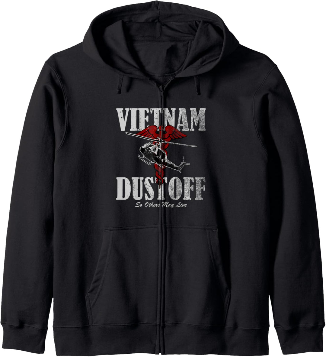 Vietnam Dustoff - UH1 Huey (distressed) Kapuzenjacke