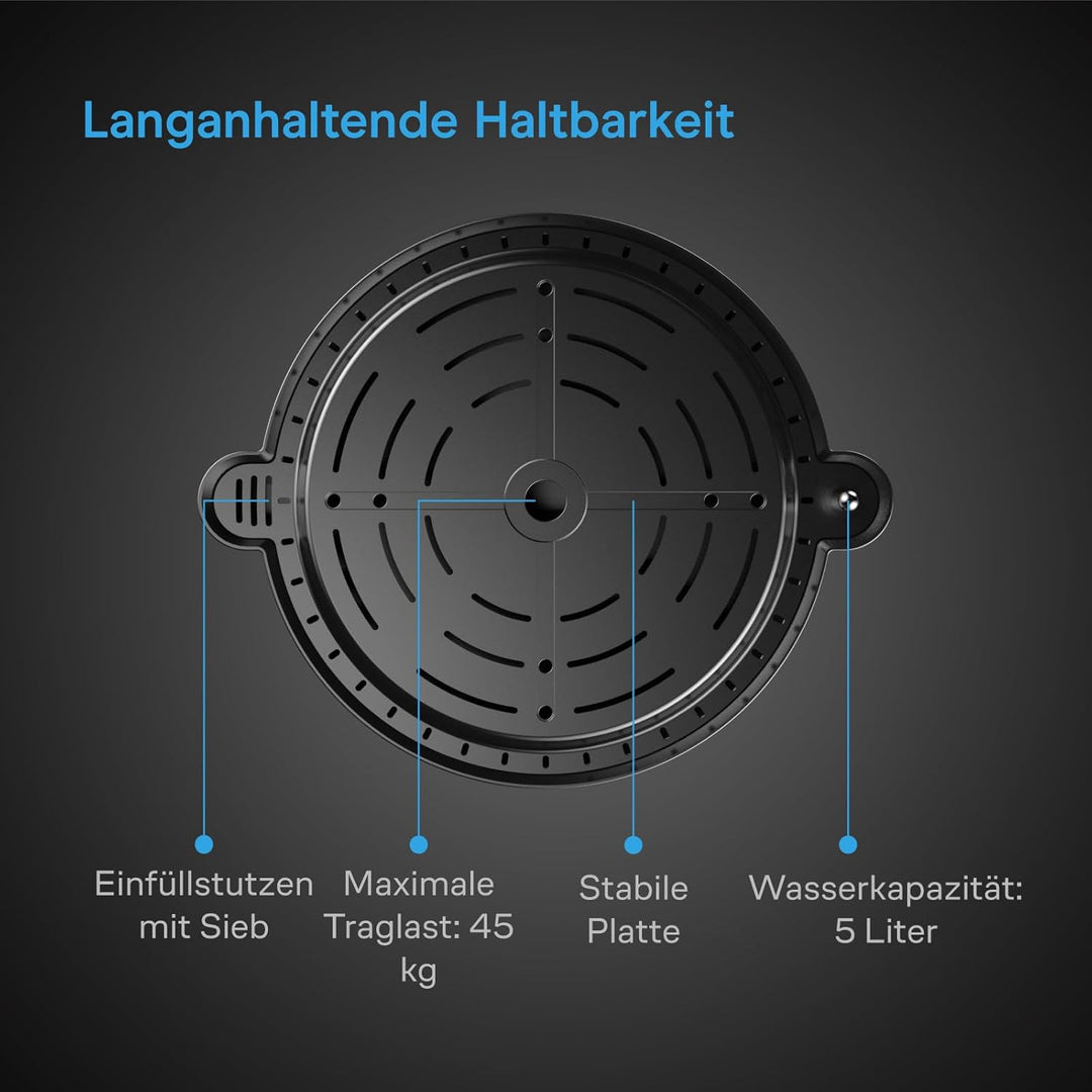 AC Infinity Selbstbewässernder Stoff-Topfboden, 4er-Pack Auto-Bewässerungssystem mit Reservoir-Messg