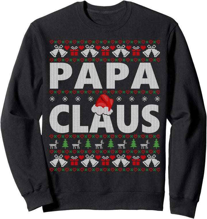 Papa Claus Family Matching Ugly Christmas Sweater Gift Sweatshirt