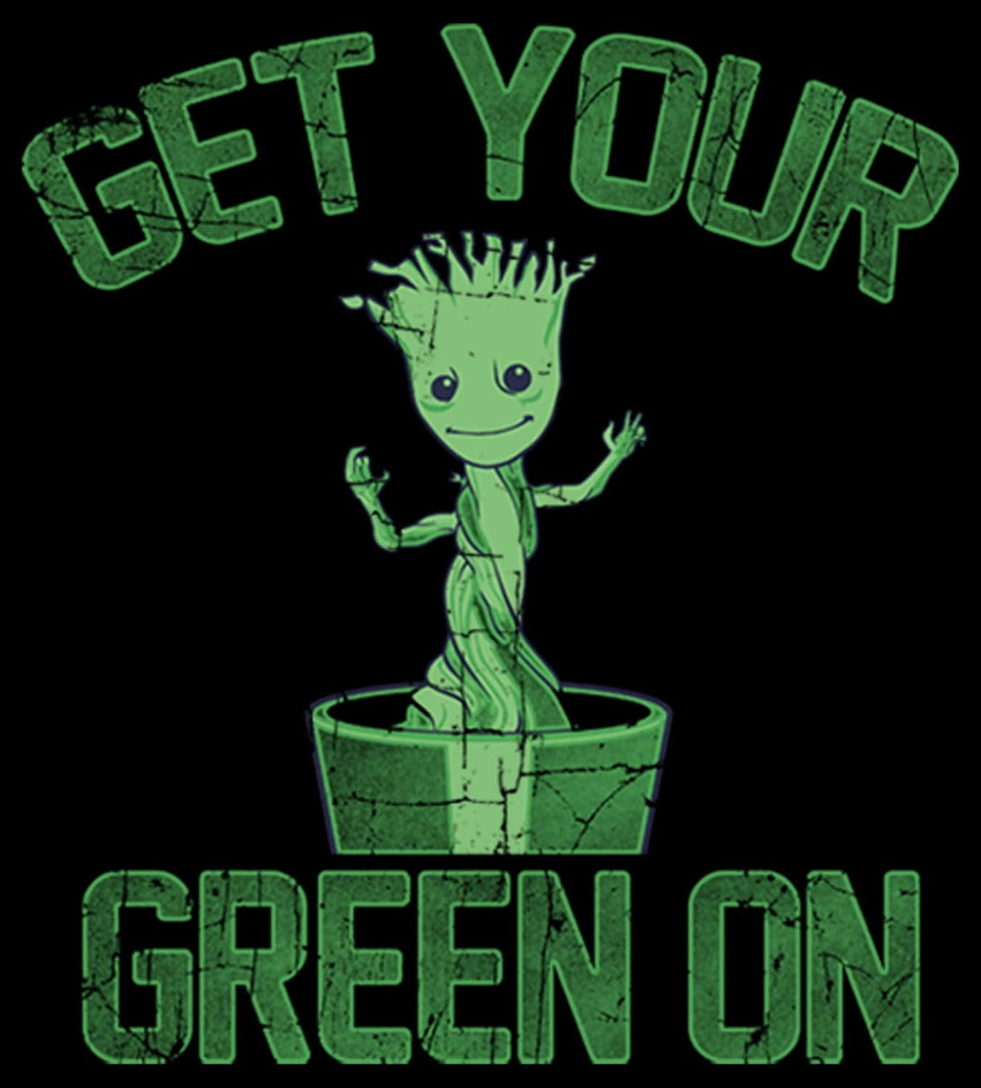 Marvel Unisex Kinder Groot Green Hoodie, Schwarz, M