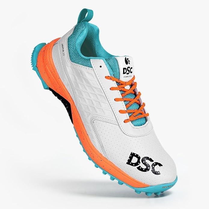 DSC Herren Jaffa 22 Cricketschuhe Cricket-Schuhe, Spikes 44 EU Orange, 44 EU Orange