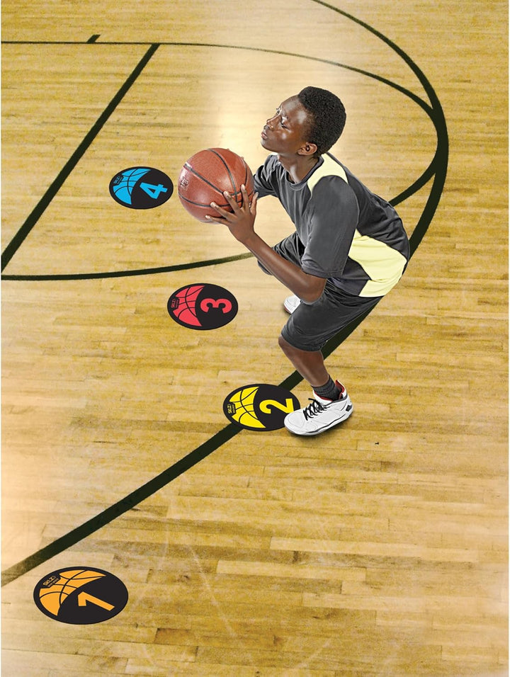 SKLZ Basketball Trainingsmarker, verbessert Spielfeldbewusstsein und Positionierung, langlebige Bode