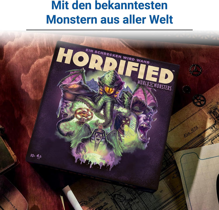 Ravensburger 22892 - Horrified: World of Monsters - Kooperatives und immersives Brettspiel für alle