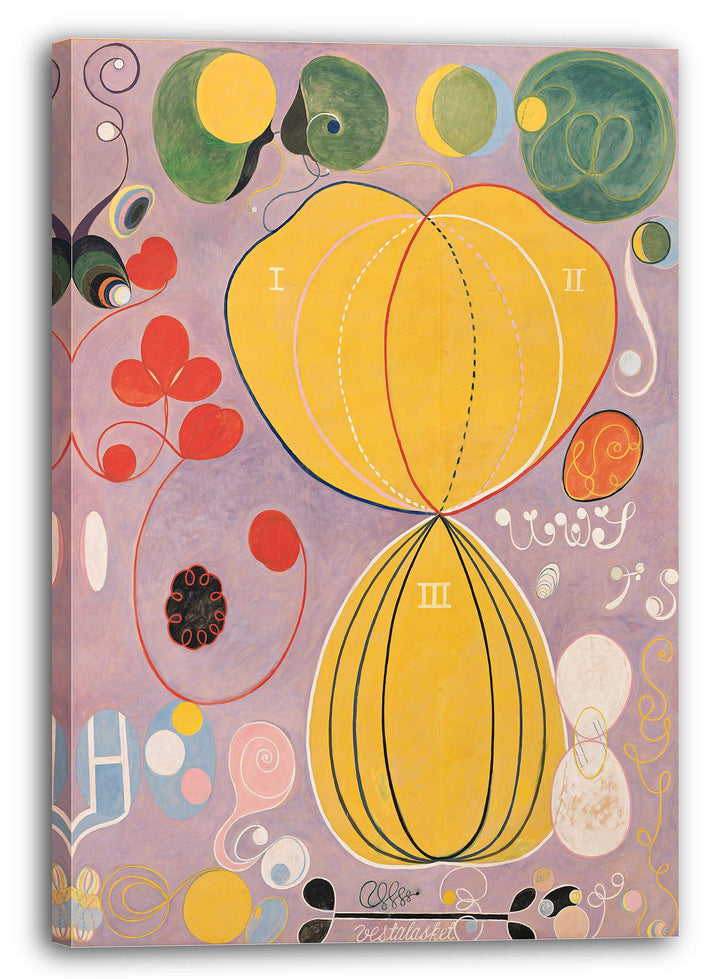 Printed Paintings Leinwand (60x80cm): Hilma af Klint - The Ten Largest, No 7, Adulthood (1907) 60x80