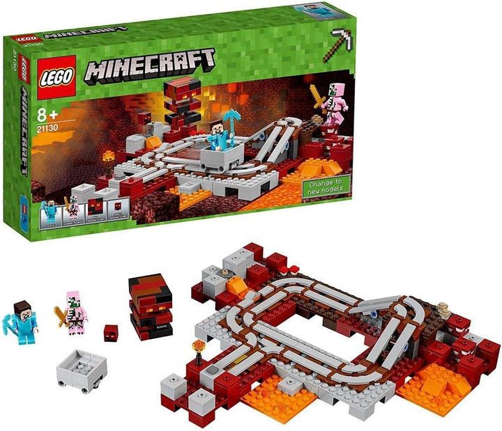 LEGO Minecraft 21130 - Nether-Eisenbahn Single, Single