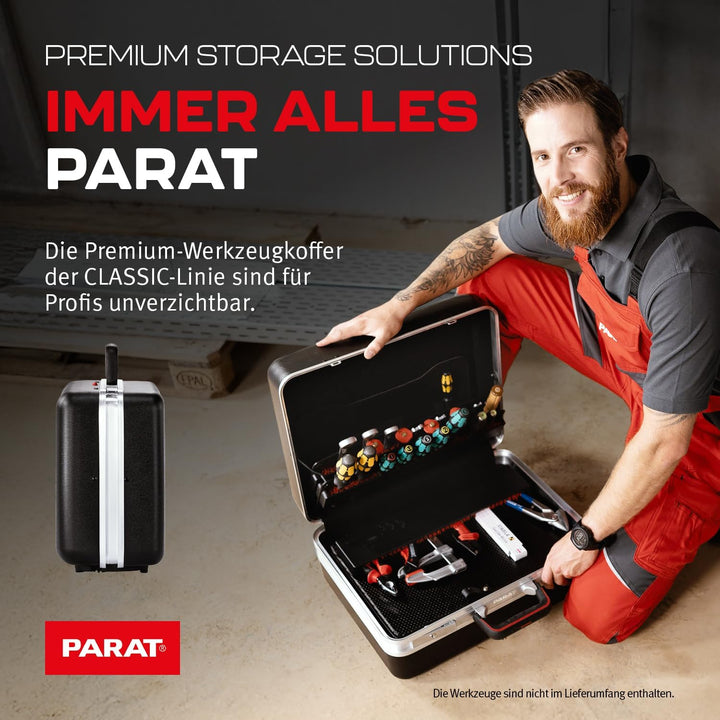 PARAT CLASSIC Plus CP-7 | Werkzeugkoffer leer | Für 51 Werkzeuge | Inkl. BASIC Roll-Up Case 8 | Hand