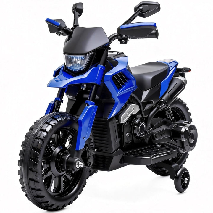 6V Elektro Motorrad Kinder, Kindermotorrad Mit 3 Geschwindigkeiten, Stützrädern, Max 6 Km/h, Bis Zu